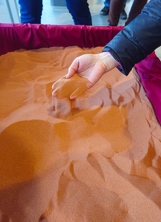 ヨルダンの砂漠の砂