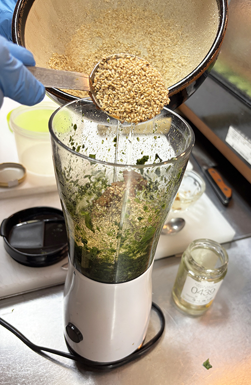 ミールミィのはぜはちみつでバジル味噌