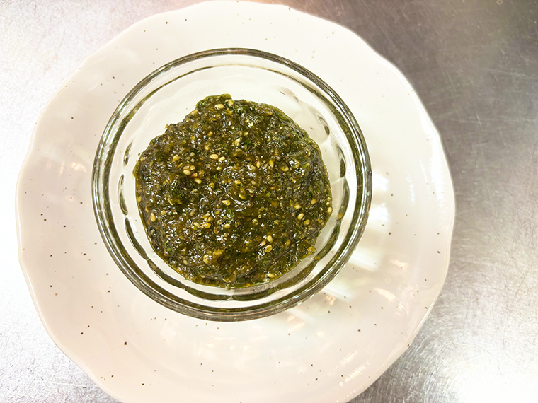 ミールミィのはぜはちみつでバジル味噌