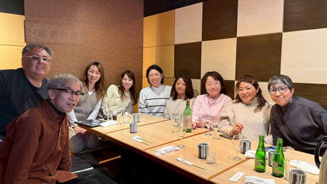 圓山でツアーガイド・ランチミーティングを忘年会とともに