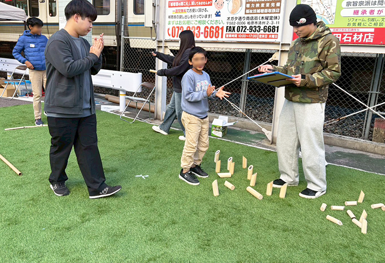 清州フェスプラスワン　モルックのブース