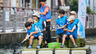 ップボードに乗って大和川をきれいにしよう　大和川流域ごみ拾いイベント